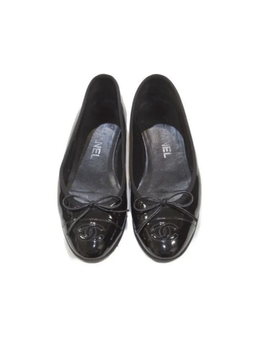 Chanel CC Logo Ribbon Ballet Shoes